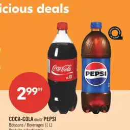 Pharmaprix COCA-COLA or PEPSI Beverages offer