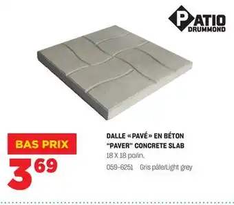 BMR DALLE PAVÉ EN BÉTON offer