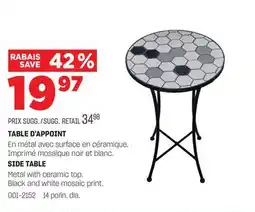 BMR TABLE D'APPOINT offer