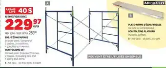 BMR ENS. D'ÉCHAFAUDAGE offer