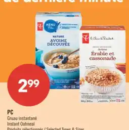 Pharmaprix PC Instant Oatmeal offer