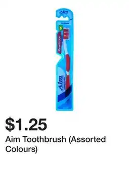 Dollarama Aim Toothbrush (Assorted Colours) offer