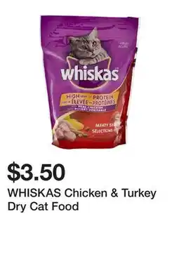 Dollarama WHISKAS Chicken & Turkey Dry Cat Food offer