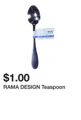 Dollarama RAMA DESIGN Teaspoon offer