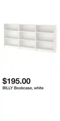 IKEA BILLY Bookcase, white offer