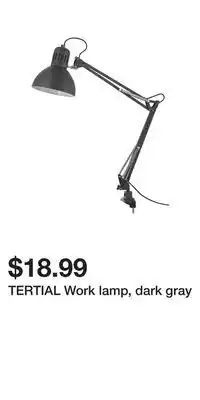 IKEA TERTIAL Work lamp, dark gray offer
