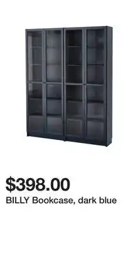 IKEA BILLY Bookcase, dark blue offer
