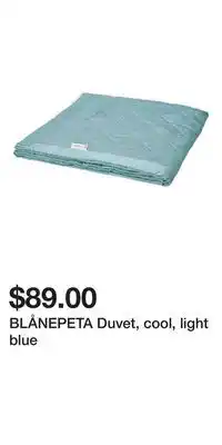 IKEA BLÅNEPETA Duvet, cool, light blue offer