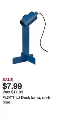 IKEA FLOTTILJ Desk lamp, dark blue offer