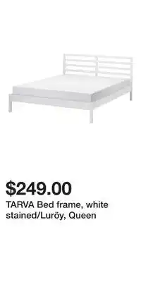IKEA TARVA Bed frame, white stained/Luröy, Queen offer