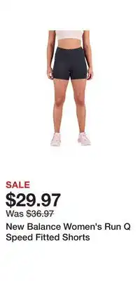 Sport Chek New Balance Women's Run Q Speed Fitted Shorts offer
