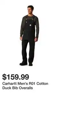 Mark's Carhartt Men's R01 Cotton Duck Bib Overalls offer