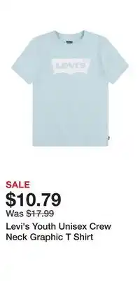 Mark's Levi's Youth Unisex Crew Neck Graphic T Shirt offer