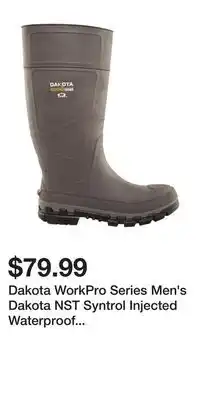 Mark's Dakota WorkPro Series Men's Dakota NST Syntrol Injected Waterproof Boot offer