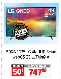 2001 Audio Video LG 4K UHD Smart webOS 23 w/ThinQ AI 50 offer