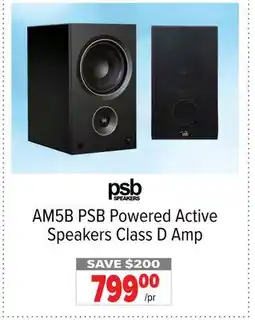 2001 Audio Video PSB Powered Active Speakers Class D Amp/pr offer