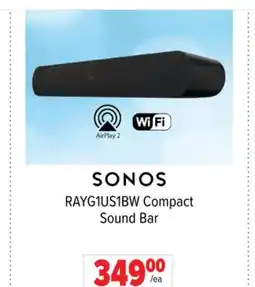 2001 Audio Video SONOS Compact Sound Bar offer