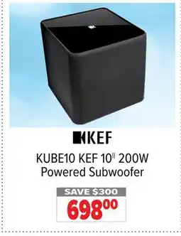 2001 Audio Video KEF 10|| 200W Powered Subwoofer offer
