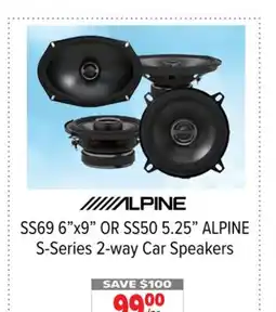 2001 Audio Video ALPINE 5.25 ALPINE S-Series 2-way Car Speakers offer