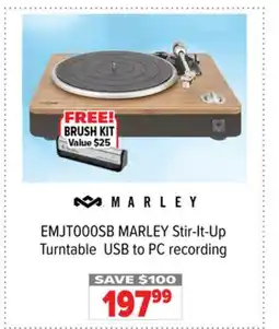 2001 Audio Video MARLEY Stir-It-Up Turntable USB to PC recording offer