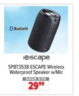 2001 Audio Video ESCAPE Wireless Waterproof Speaker w/Mic offer