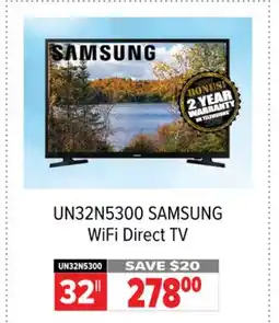 2001 Audio Video Samsung WiFi Direct TV offer