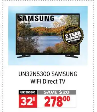 2001 Audio Video Samsung WiFi Direct TV offer