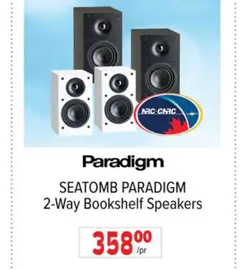 2001 Audio Video Paradigm SEATOMB PARADIGM 2-Way Bookshelf Speakers offer