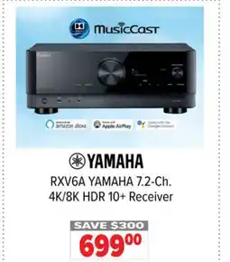 2001 Audio Video YAMAHA 7.2-Ch. 4K/8K HDR 10 + Receiver offer