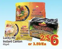 T&T Supermarket Lucky Me Instant Canton, 65gx6 offer