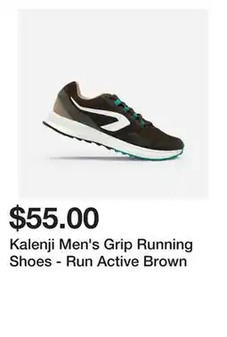 Decathlon Kalenji Men's Grip Running Shoes - Run Active Brown offer