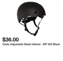 Decathlon Oxelo Adjustable Skate Helmet - MF 500 Black offer