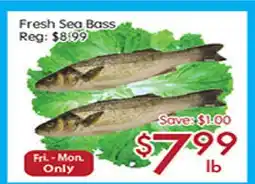 Sunny Food Mart Fresh Sea Bass offer