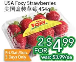 Ample Food Market USA Foxy Strawberries offer
