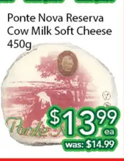Ample Food Market Ponte Nova Reserva Cow Milk Soft Cheese offer