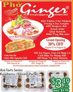 Ample Food Market Mini Tarts Series Raspberry / Raisin / Pecan offer