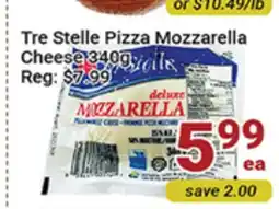 Oceans Fresh Food Market Tre Stelle Pizza Mozzarella Cheese offer