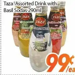 Bestco Food Mart Taza assorted drink with basil sodas offer