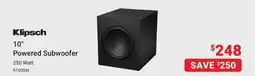 Visions Electronics Klipsch 10 Powered Subwoofer 250 Watt offer