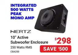 Visions Electronics Hertz 10 Active Subwoofer Enclosure offer