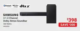 Visions Electronics Samsung 3.1.2-Channel Dolby Atmos Soundbar offer