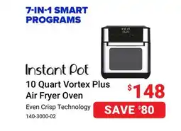 Visions Electronics instant pot 10 Quart Vortex Plus Air Fryer Oven offer