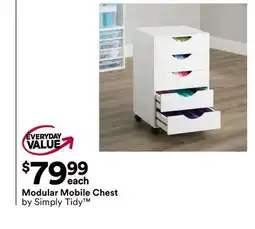 Michaels Modular Mobile Chest by Simply Tidy offer