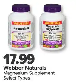 PharmaChoice Webber Naturals Magnesium Supplement offer