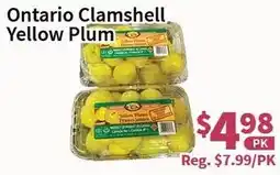 Blue Sky Supermarket Ontario Clamshell Yellow Plum offer