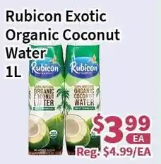 Blue Sky Supermarket Rubicon Exotic Organic Coconut Water offer