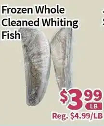 Blue Sky Supermarket Frozen Whole Cleaned Whiting Fish offer