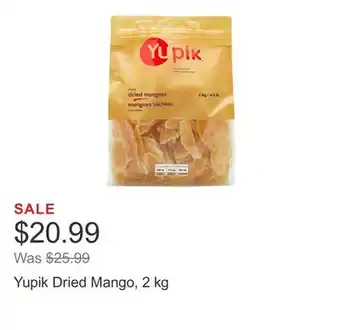 Costco Yupik Dried Mango, 2 kg offer