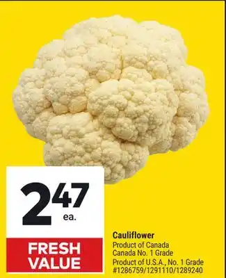 Giant Tiger Cauliflower offer