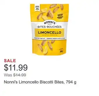 Costco Nonni's Limoncello Biscotti Bites, 794 g offer